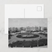 Tel Avivs Dizengoff Circle in den 1930er Jahren Postkarte (Vorne/Hinten)