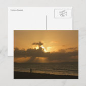 Tela Beach Run Postkarte (Vorne/Hinten)