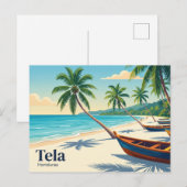 Tela Honduras Postkarte (Vorne/Hinten)