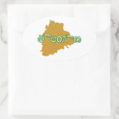 Telangana Ovaler Aufkleber (Tasche)