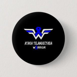 Telangiectasia Awareness Warrior Unterstützung Blu Button