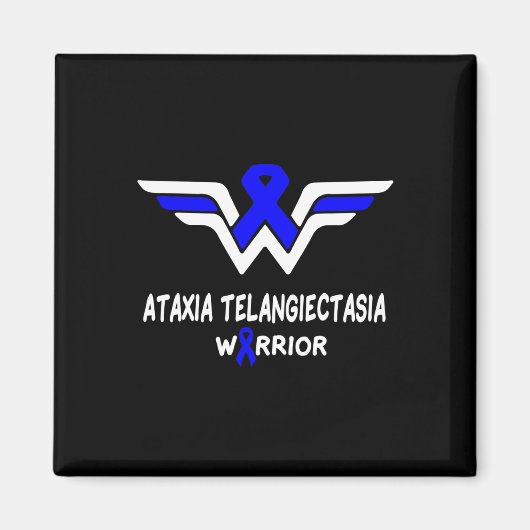 Telangiectasia Awareness Warrior Unterstützung Blu Magnet (Vorne)
