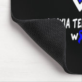 Telangiectasia Awareness Warrior Unterstützung Blu Mousepad (Ecke)