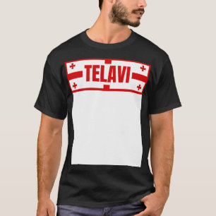 Telavi Stadt im georgischen Flaggen-Design T-Shirt