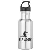 Tele Addict Edelstahlflasche (Vorderseite)