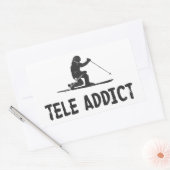 Tele Addict Rechteckiger Aufkleber (Umschlag)