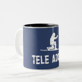 Tele Addict Zweifarbige Tasse (Vorderseite Links)