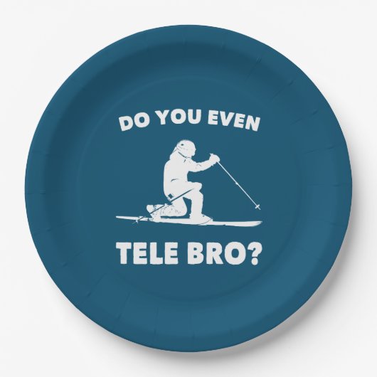 Tele Bro? Pappteller (Vorderseite)