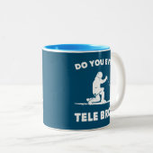 Tele Bro? Zweifarbige Tasse (VorderseiteRechts)