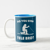 Tele Bro? Zweifarbige Tasse (Links)