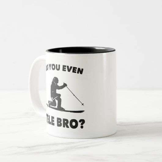 Tele Bro? Zweifarbige Tasse (Vorderseite Links)