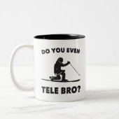 Tele Bro? Zweifarbige Tasse (Links)