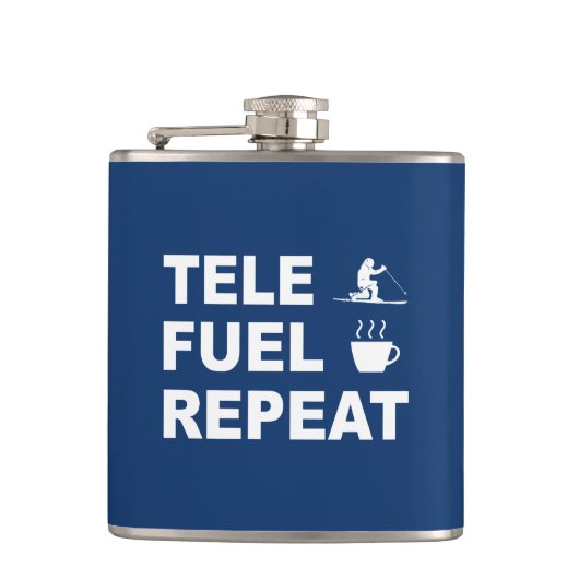 Tele Fuel Repeat Flachmann (Vorderseite)