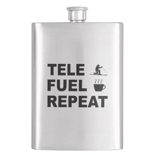 Tele Fuel Repeat Flachmann (Vorderseite)