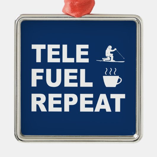 Tele Fuel Repeat Ornament Aus Metall (Vorne)