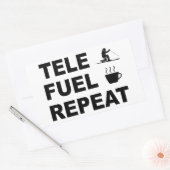 Tele Fuel Repeat Rechteckiger Aufkleber (Umschlag)