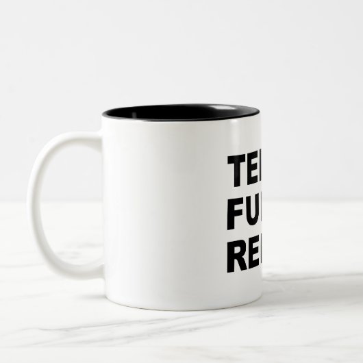 Tele Fuel Repeat Zweifarbige Tasse (Links)