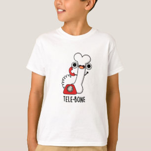 Tele-Knochen Witziger Knochen Telefon Wortspiel T-Shirt