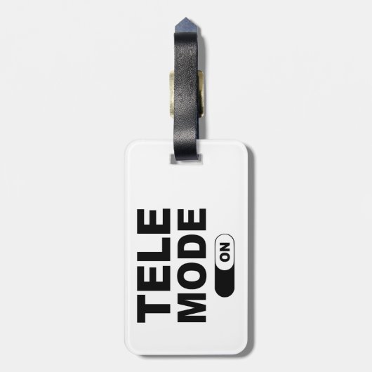 Tele-Modus Ein Gepäckanhänger (Rückseite vertikal)