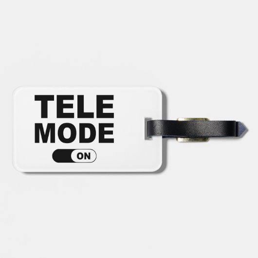 Tele-Modus Ein Gepäckanhänger (Rückseite horizontal)