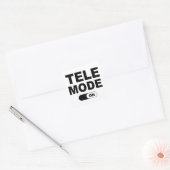 Tele-Modus Ein Quadratischer Aufkleber (Umschlag)