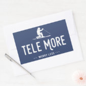 Tele noch mehr Sorgen weniger Rechteckiger Aufkleber (Umschlag)