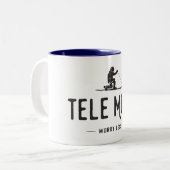 Tele noch schlimmer zweifarbige tasse (Vorderseite Links)