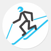 Tele Stick Man Sticker (Vorderseite)