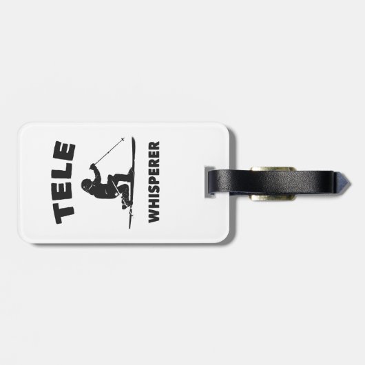 Tele Whisperer Gepäckanhänger (Rückseite horizontal)