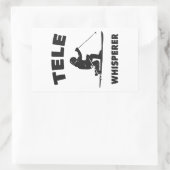 Tele Whisperer Rechteckiger Aufkleber (Tasche)
