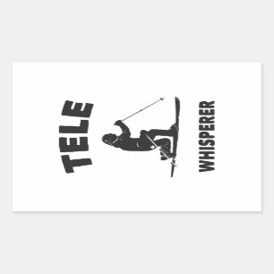 Tele Whisperer Rechteckiger Aufkleber
