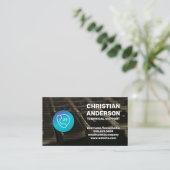 Telefon-24-Symbol | Technischer Dienst Visitenkarte (Stehend Vorderseite)