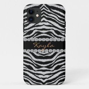 Telefon 5 des ZEBRA PERSONLIZED BLING I KASTEN Case-Mate iPhone Hülle
