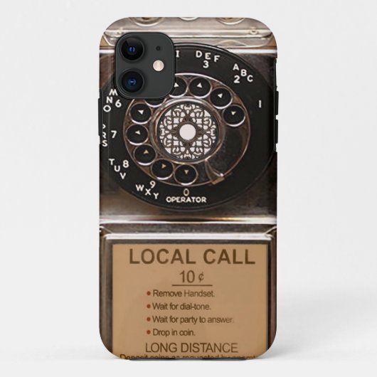 Telefon Antiquitätentelefon robuste Case-Mate iPhone Hülle (Rückseite)