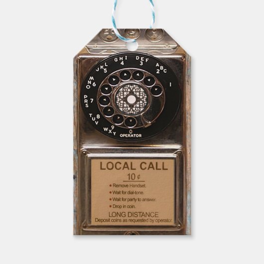 Telefon Antiquitätentelefon robuste Geschenkanhänger (Vorderseite)