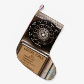 Telefon Antiquitätentelefon robuste Kleiner Weihnachtsstrumpf (Vorderansicht (hängend))