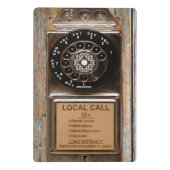 Telefon Antiquitätentelefon robuste Mini Klemmbrett (Rückseite)