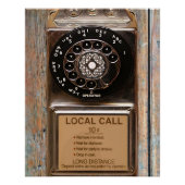Telefon Antiquitätentelefon robuste Poster (Vorderseite)