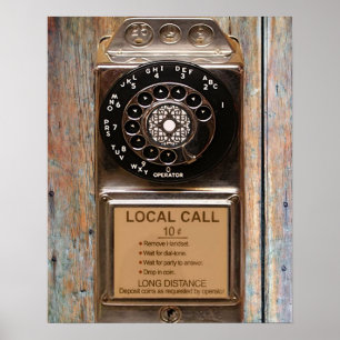 Telefon Antiquitätentelefon robuste Poster