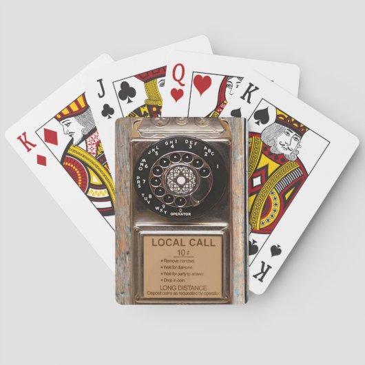 Telefon Antiquitätentelefon robuste Spielkarten (Rückseite)