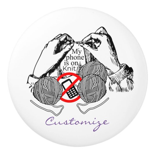 Telefon auf Strick Thunder_Cove Keramikknauf (Vorderseite)