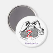 Telefon auf Strick Thunder_Cove Magnet (Vorderseite/Rückseite)