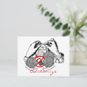 Telefon auf Strick Thunder_Cove Postkarte (Stehend Vorderseite)