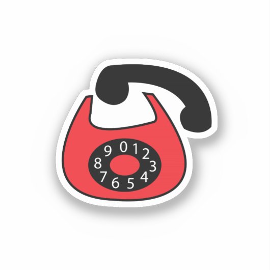 Telefon Aufkleber (Vorderseite)
