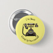 Telefon Cartoon-Illustration Button (Vorne & Hinten)