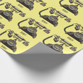 Telefon Cartoon-Illustration Geschenkpapier (Ecke)