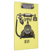 Telefon Cartoon-Illustration Klemmbrett (Rechts)
