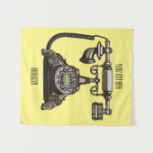 Telefon Cartoon-Illustration Wandteppich (Vorderseite (Horizontal))