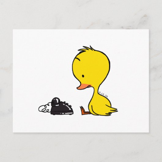 Telefon & Duck Postkarte (Vorderseite)