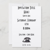 Telefon Einladung (Rückseite)